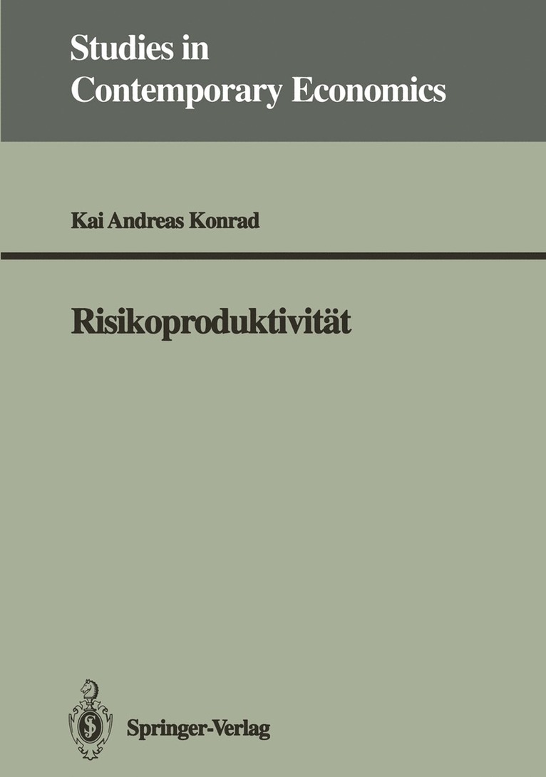 Kai A. Konrad - Risikoproduktivität, Häftad