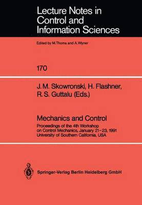 Janislaw M. Skowronski, Henryk Flashner, Ramesh S. Guttalu - Mechanics and Control, Häftad