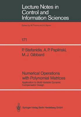 Numerical Operations with Polynomial Matrices 1