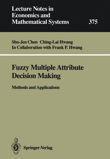 bokomslag Fuzzy Multiple Attribute Decision Making