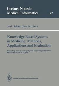 bokomslag Knowledge Based Systems in Medicine: Methods, Applications and Evaluation