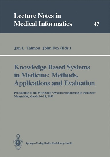 bokomslag Knowledge Based Systems in Medicine: Methods, Applications and Evaluation