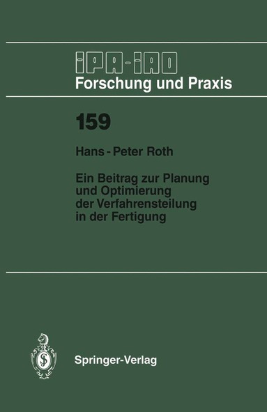 bokomslag Ein Beitrag zur Planung und Optimierung der Verfahrensteilung in der Fertigung