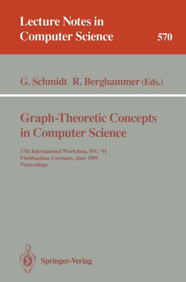 Gunther Schmidt, Rudolf Berghammer - Graph-Theoretic Concepts in Computer Science, Häftad