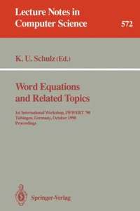 bokomslag Word Equations and Related Topics