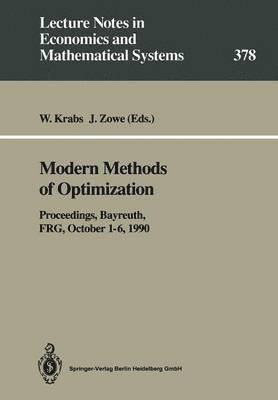 Werner Krabs, Jochem Zowe - Modern Methods of Optimization, Häftad