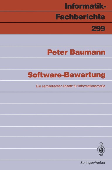 Peter Baumann - Software-Bewertung, Häftad