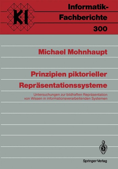 Michael Mohnhaupt - Prinzipien piktorieller Repräsentationssysteme, Häftad
