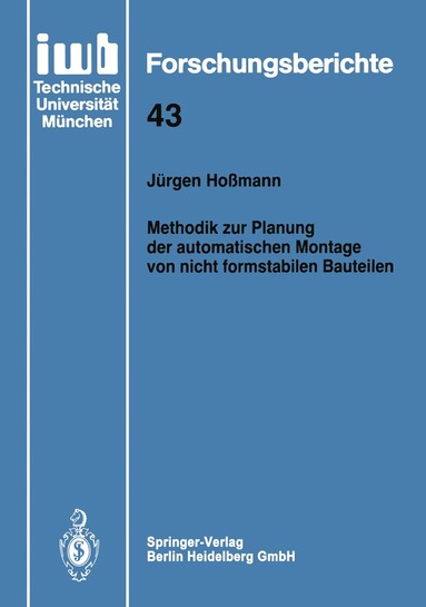 bokomslag Methodik zur Planung der automatischen Montage von nicht formstabilen Bauteilen