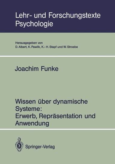 Joachim Funke - Wissen über dynamische Systeme: Erwerb, Repräsentation und Anwendung, Häftad