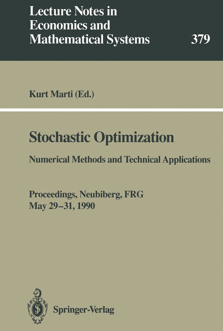 Kurt Marti - Stochastic Optimization, Häftad