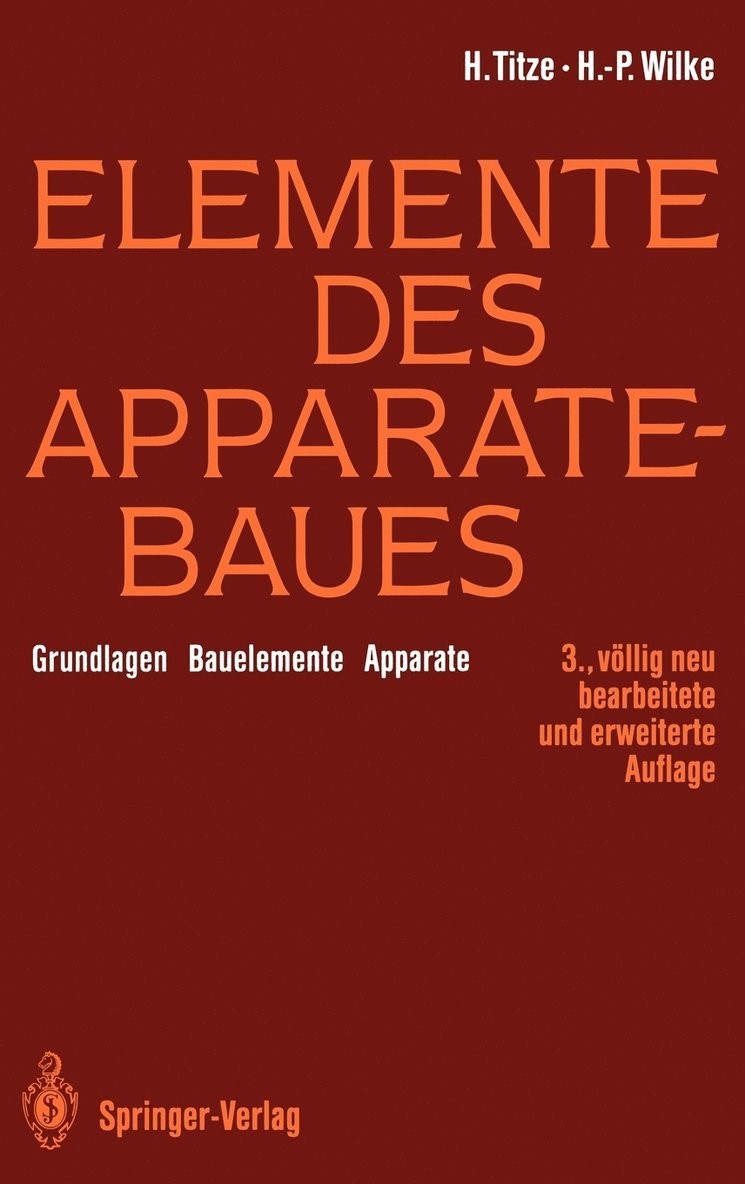 Elemente des Apparatebaues 1