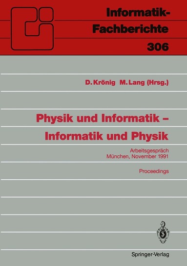 bokomslag Physik und Informatik  Informatik und Physik