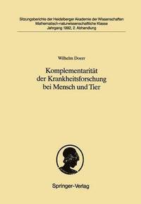 bokomslag Komplementaritt der Krankheitsforschung bei Mensch und Tier