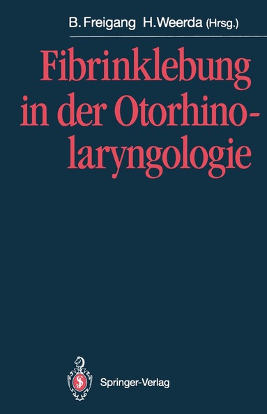 bokomslag Fibrinklebung in der Otorhinolaryngologie