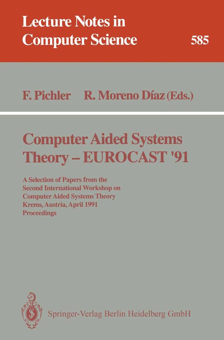 Franz Pichler, Roberto Moreno Diaz, Roberto Moreno Diaz - Computer Aided Systems Theory - EUROCAST '91, Häftad