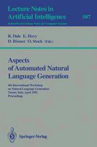 bokomslag Aspects of Automated Natural Language Generation