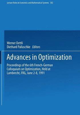 Advances in Optimization 1