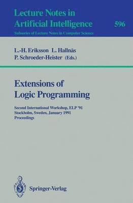Extensions of Logic Programming 1