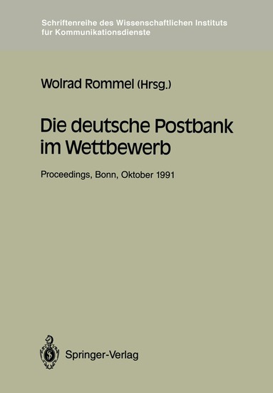 Wolrad Rommel - Die deutsche Postbank im Wettbewerb, Häftad