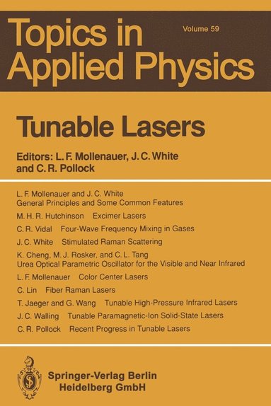 bokomslag Tunable Lasers