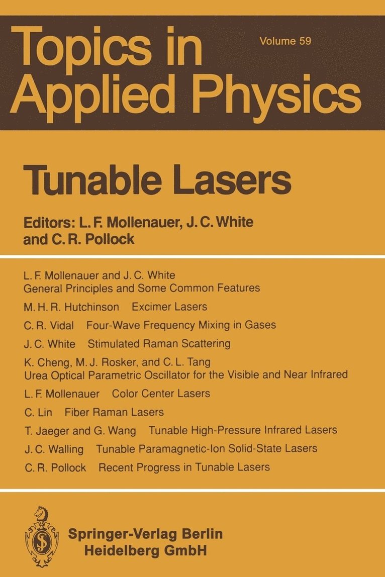 Tunable Lasers 1