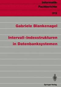 bokomslag Intervall-Indexstrukturen in Datenbanksystemen