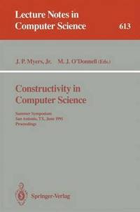 bokomslag Constructivity in Computer Science