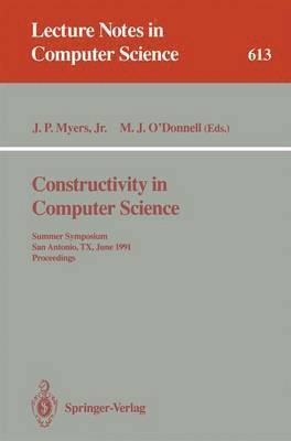 Constructivity in Computer Science 1