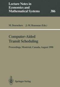 bokomslag Computer-Aided Transit Scheduling