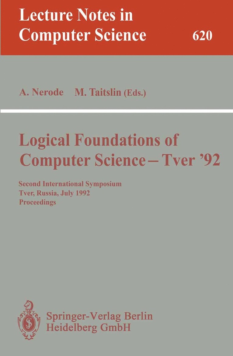 Logical Foundations of Computer Science - Tver '92 1