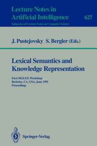 bokomslag Lexical Semantics and Knowledge Representation