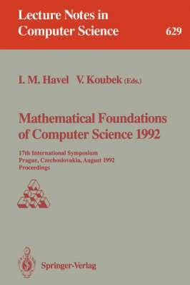 bokomslag Mathematical Foundations of Computer Science 1992