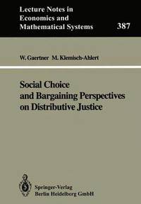 bokomslag Social Choice and Bargaining Perspectives on Distributive Justice