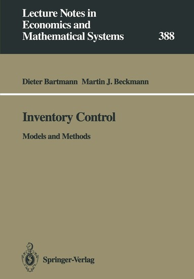 Dieter Bartmann, Martin F. Bach - Inventory Control, Häftad