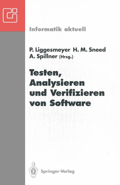 Peter Liggesmeyer, Harry M. Sneed, Andreas Spillner - Testen, Analysieren und Verifizieren von Software, Häftad