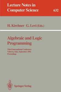 bokomslag Algebraic and Logic Programming