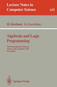 bokomslag Algebraic and Logic Programming