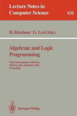 Helene Kirchner, Giorgio Levi - Algebraic and Logic Programming, Häftad