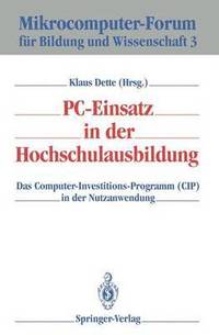 bokomslag PC-Einsatz in der Hochschulausbildung