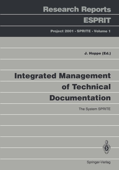 Jirka Hoppe, Jirka Hoppe - Integrated Management of Technical Documentation, Häftad