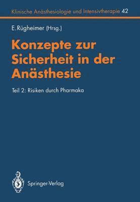 bokomslag Konzepte zur Sicherheit in der Ansthesie