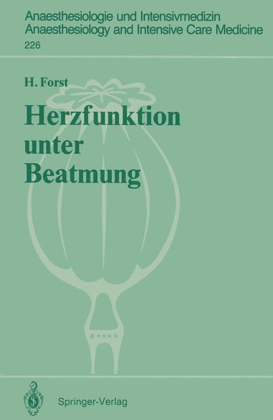 Helmuth Forst - Herzfunktion unter Beatmung, Häftad