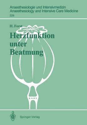 Helmuth Forst - Herzfunktion unter Beatmung, Häftad