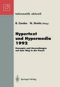 bokomslag Hypertext und Hypermedia 1992