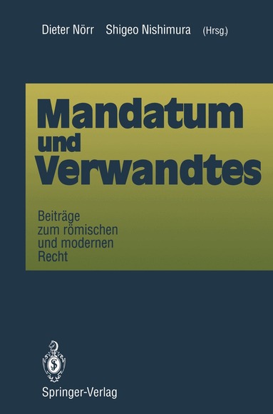Dieter Nörr, Shigeo Nishimura - Mandatum und Verwandtes, Häftad