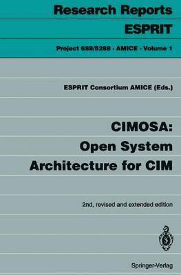 bokomslag CIMOSA: Open System Architecture for CIM