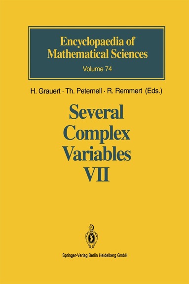 H. Grauert, Thomas Peternell, R. Remmert - Several Complex Variables VII, Inbunden