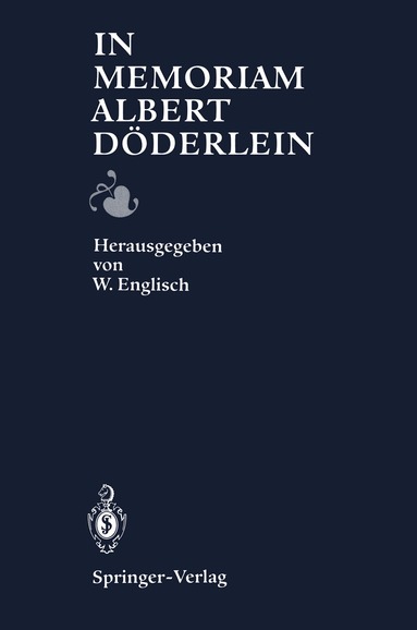 Werner Englisch, Werner Englisch - In Memoriam Albert Döderlein, Häftad