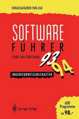 bokomslag Software-Fhrer 93/94 Lehre und Forschung